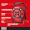 Craftsman Cord Reel With Hand Lamp, Hand Operated, 14 AWG, Red Reel Color, 1 ft Length, 4 Outlets CMXCRPA1401 - alternate 4